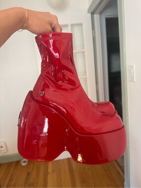 Naked Wolfe Red Mayhem Boots